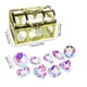 thumbnail image 3 of 10PCS Kids Gemstones Toys Set Crystal Diamonds Jewelry Kit With Golden Treasure Chest 9 Unique Shaped Colorful Glass Gemstones Pool Diving Treasure Hunts, 3 of 6