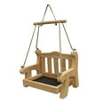 thumbnail image 3 of Falleo Clearance Bird Feeder Swing Hanging Bird Feeder Wooden Chair Shape Swing Bird Feeder for Windowsill Tree, 3 of 5