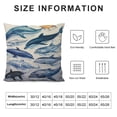 thumbnail image 6 of HENGT Watercolor Ocean Sea Sharks and Educational Chart Throw Pillow Cover Decor for Beach House Summer Home Kids Room Nursery,Gifts for Whale Shark Lovers,2pc, 6 of 6