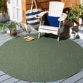 thumbnail image 2 of SAFAVIEH Courtyard Sloan Solid Indoor/Outdoor Area Rug, Dark Green/Beige, 6'7" x 6'7" Round, 2 of 10