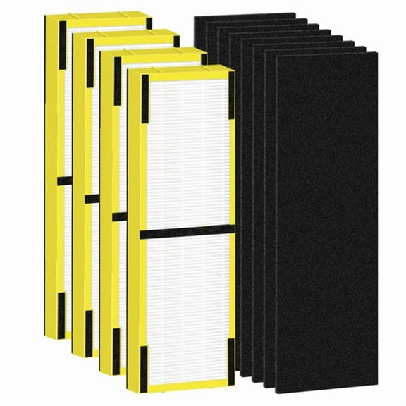 4 8PCS FLT4825 HEPA Filter B Replacement Compatible for G-Guardian Air Purifiers AC4825/4825E/4825W/4300/4800/4900/4850