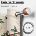 thumbnail image 2 of Outdoor Curtains for Patio Waterproof, Christmas Outdoor Privacy Panels Grommet, Xmas Snowman Truck Snowflake Tree Balls Vintage Blackout Outside Curtains for Porch/Cabana 54"x84", 2 Panels, 2 of 8