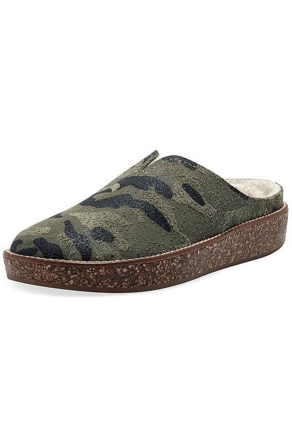 Tamala 2 Camouflage Comfortable House Slipper Fur Lined Mule Sandals (Camoflauge, 6)