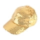 thumbnail image 1 of Gorra unisex de color sólido, versátil, con protección solar y parasol, de malla, deportiva, con lentejuelas, ajustable, de béisbol, de algodón., 1 of 2