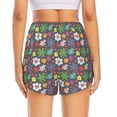 thumbnail image 2 of Lsque Daisies Flowers Printed Women's Running Shorts with Liner Pockets,Elastic Quick Dry Workout Athletic Gym Yoga Shorts,Womens High Waist Shorts-, 2 of 9