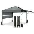 thumbnail image 1 of Costway 10'x17.6'Outdoor Instant Pop-up Canopy Tent Dual Half Awnings Adjust Patio Gray, 1 of 10