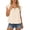 Beige, variant on Women's Casual Tie Neck T Shirts Short Sleeve Solid Color Print Basic Vacation Tees 2026 Summer Trendy Tops