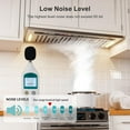 thumbnail image 5 of Range Hood Insert 30 Inch, 900 CFM Smart Voice/Gesture/Touch Control, 4 Speed Exhaust Fan, Stainless Steel Kitchen Hood with Charcoal Filter, Ducted/Ductless Convertible, 5 of 9
