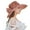 Coffee, variant on Women Vintage Lace Sun Hat Wide Brim Organza Foldable Summer Beach Cap