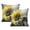 Modern Yellow Flower, variant on Sunflower Yellow and Gray Throw Pillow Covers 20"x20", Set Of 2, Linen Study Sofa Cushion Cover Indoor Living Room Home Decor