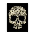thumbnail image 1 of RYLABLUE Skull Fleece Blanket Throw Blanket 58x80 inches, 1 of 1