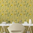thumbnail image 2 of Ambesonne Cottagecore Peel & Stick Wallpaper for Home, Art Spring Lily Pattern, 13"x36", Pale Olive Green Mustard, 2 of 5