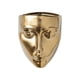 thumbnail image 2 of Maceta con forma de cara para decoración de pared, escultura colgante, maceta, jarrón de pared Dorado, 2 of 9