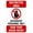 Warning Sign 3, variant on Restrooms Metal Tin Sign - 8"x12", Industrial/Commercial Decor for Offices, Restaurants, Public Spaces, Facility Zones