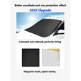 thumbnail image 6 of 2025 Upgraded Car Windshield Magnetic Snow Cover, Winter Silver-Coated Frost Ice Windscreen Covers with Anti-Theft Flaps & 5 Strong Magnets, Fits Cars, SUVs, Van, MPV & Trucks (3 Pcs), 6 of 10