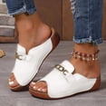 thumbnail image 2 of Mepaouo Womens Wedge Shoes Orthopedic Comfortable Platform Sandals Leather Summer Dressy Casual Slides, 2 of 7