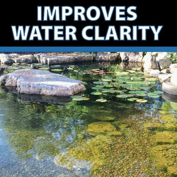 CrystalClear Barley Extract Water Garden & Fountain Clarifier, Natural Liquid Concentrate to Treat Cloudy Ponds, Koi Fish, Plant & Pet Safe, 1 Gallon