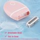thumbnail image 4 of CHAO Afeitadora eléctrica para mujeres: afeitadora compacta, inalámbrica, para uso en seco y húmedo, para un cuerpo suave y recortadores dobles (rosa), 4 of 5