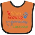 thumbnail image 3 of Inktastic Lacrosse Baby Boys or Girls Baby Bib, 3 of 4