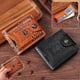 thumbnail image 4 of Men's Short Wallet - Trendy Designer Dollar Bill Money Leather Wallet with Card Slots, 4 of 5