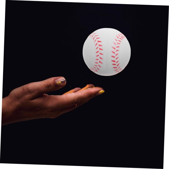 Soft Baseballs, Batting Practice Hitting Training Softballs, for Kids Beginners Safe Throwing, Catching and Batting Practice, for Indoor Outdoor Kids Teenager(White, 9in)