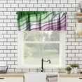 thumbnail image 2 of Geometric Valances Curtains Green Purple Modern Geometric Abstract Beach Windows Short Curtain Valance for Kitchen Bedroom Bathroom Decor with Rod Pocket, One Panel 54X18 Inches, 2 of 6