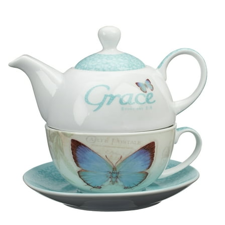 Christian Art Gifts Ceramic Teapot Set