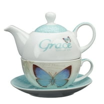 Christian Art Gifts Ceramic Teapot Set