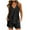 Black, variant on Besolor Womens Pajama Sets Summer Casual V Neck Sleeveless Shirts and Shorts Sets Sleepwear with Pockets