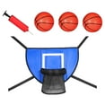 thumbnail image 4 of Mini Basketball Hoop for Trampoline Trampoline Accessory for All Ages Basketball Blue 90x50cm, 4 of 7