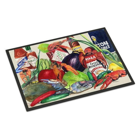 Carolines Treasures 8540MAT Louisana Spices Door Mat Indoor Rug or Outdoor Welcome Mat 18x27 Doormat 18H X 27W