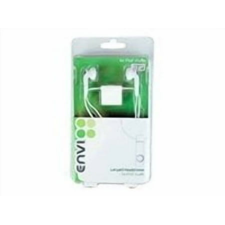 D-Link ENVI NVI-1300 White Lanyard Headphones for iPod Shuffle - Headphones - ear-bud - wired - 3.5 mm jack - for Apple iPod shuffle (1G, 2G)