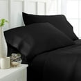 thumbnail image 3 of 700-TC Alaskan King Size 4PC Sheet Set - Premium 700-Thread-Count 100% Egyptian Cotton, Fit Upto 12 inches Deep Pockets Mattress - Black, 3 of 7