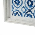 thumbnail image 4 of Set of 2 Blue and White Hanging Sculptures, Modern Wall Art Decor, 12.5" x 24.5", 4 of 5