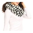 thumbnail image 4 of Sakkas Abir Soft Furry Reversible Short Twist Wrap Around Infinity Scarf - 1533-3-Black - One Size, 4 of 5