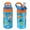 WOW! A Dinosaur, variant on Zak Designs 17.5oz Sonic the Hedgehog Kids Water Bottle with Spout Cover and Built-in Carrying Loop, Made of Durable Plastic, Leak-Proof Design for Travel (17.5 oz, Pack of 2)