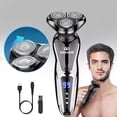 thumbnail image 2 of Electric Shaver Beard Shaving Men Wet/Dry Trimmer Rotary Razor USB Rechargeable, 2 of 11