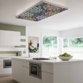 thumbnail image 3 of Vintage Flower Magnetic Fluorescent Light Covers for Ceiling Lights 2x4Ft, Boho Abstract Colorful Ethnic Floral Office Classroom Kitchen Drop Ceiling Light Covers Lighting Filters Shade Panel 4 Packs, 3 of 9