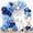 Blue Sliver, variant on 153pcs Red Black and White Balloon Arch Garland Kit Different Sizes 18 12 10 5inch Silver Latex Metallic Confetti Graduation Balloons for Birthday Wedding Movie Night Casino Party Supplies