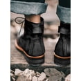 thumbnail image 4 of Retro Motorcycle Boots for Men Distressed Leather Vintage Biker Ankle Boots, 4 of 7