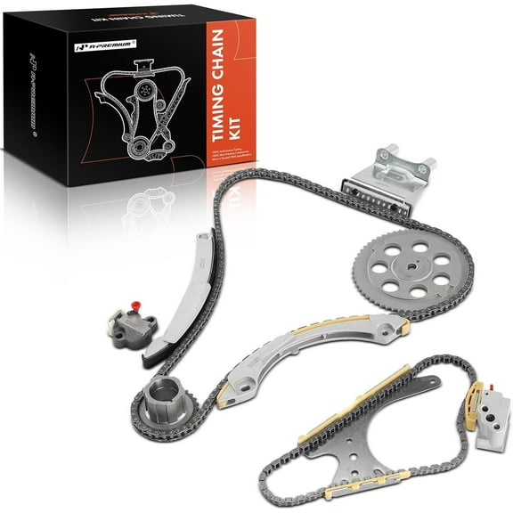 A-Premium 10PCS Engine Timing Chain Kit W/Sprocket & Tensioner & Guide Rail [fit DOHC, 4,5,6Cyl] Compatible with GMC & Chevy & Buick & Isuzu & Olds & Saab, fit Canyon, Colorado, i-280, Bravada & More