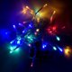 thumbnail image 5 of Guirnalda de luces a pilas, 10 m, 100 LED, multicolor, alambre transparente, luces brillantes para bodas, fiestas, festivales, decoración interior y exterior., 5 of 8