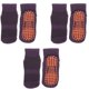 thumbnail image 1 of EeaseMX 3 pares de calcetines antideslizantes de algodón para niños, prácticos calcetines deportivos para trampolín, talla M (lavanda, para niños de 5 a 11 años), 1 of 7