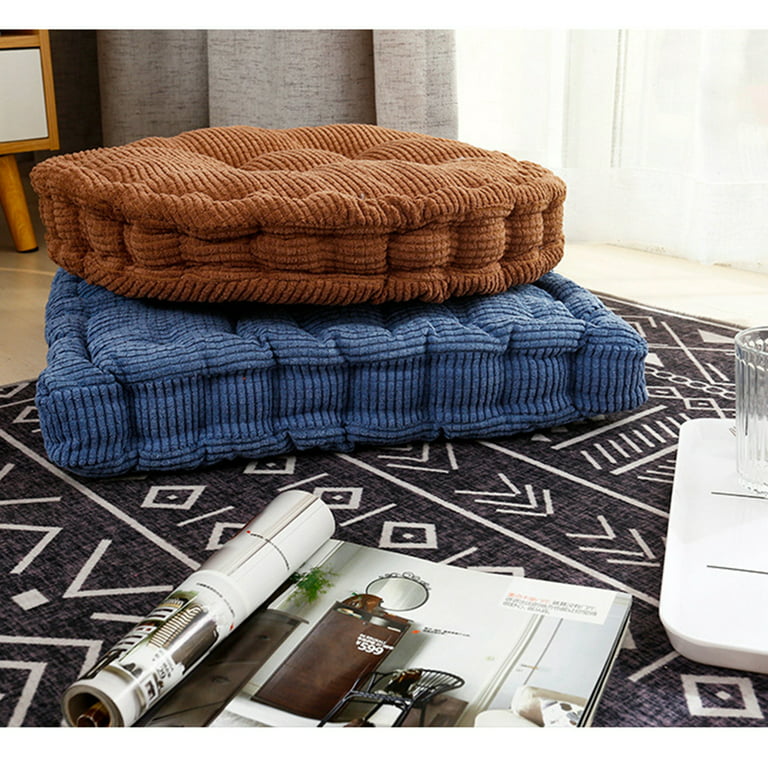 18x18 inches Square Chair Cuhsion Thicken Tufted Seat Cushion Pad Floor  Pillows for Dining Chair Sofa Patio Office Desk Chair