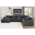 thumbnail image 4 of Miekor Furniture Nadine 155.5" W Dark Gray Corduroy Modular Corner Sectional Sofa with Left-Facing Chaise MK0481, 4 of 7