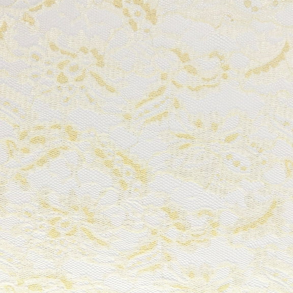 Zelouf Obrianna Metallic Floral Lace  , Sewing, DIY, Crafts Fabric by the Yard, Ivory, 3 Yard