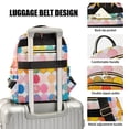 thumbnail image 3 of FORMRS Mini Backpack Purse for Women Travel Daypack Casual Shoulder Bag, Yellow Circles, 3 of 7