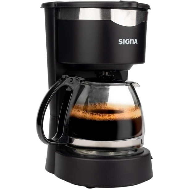 Cafetera Automática De Goteo Con Jarra De Vidrio De 650 ML Acabado En Negro Y Acero Inoxidable Cafetera Precoladora Cuenta Con Un Filtro