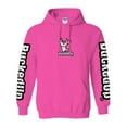 thumbnail image 2 of Pullover Hoodie - Safety Pink with Chevron BuckedUp® Logo, 2 of 2