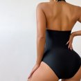 thumbnail image 6 of Youyipin One Piece Swimsuit Women Tummy Control V Neck Cutout High Waisted Bathing Suit Sexy Halter Swimwear Swim Suits For Women 2025, 6 of 6